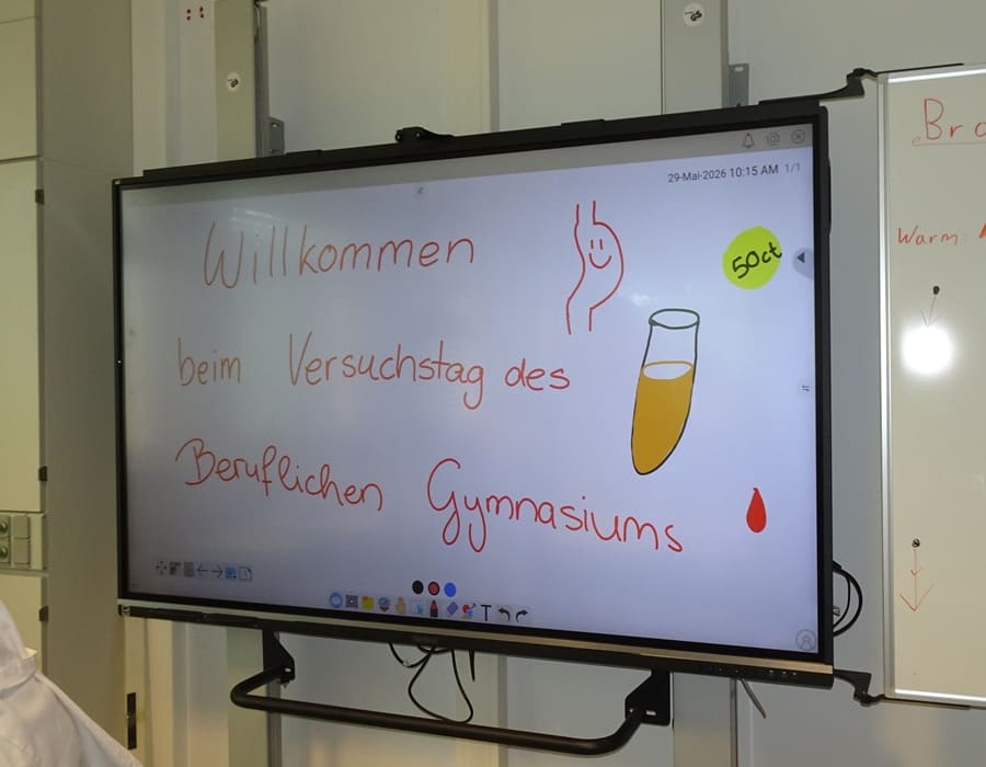 Chemieexperimente am Beruflichen Gymnasium, Kl. 4b
